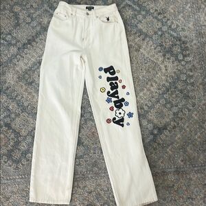 Playboy Women's White Jeans